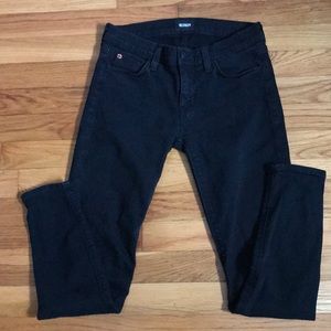 HUDSON jeans krista super skinny crop 25 black